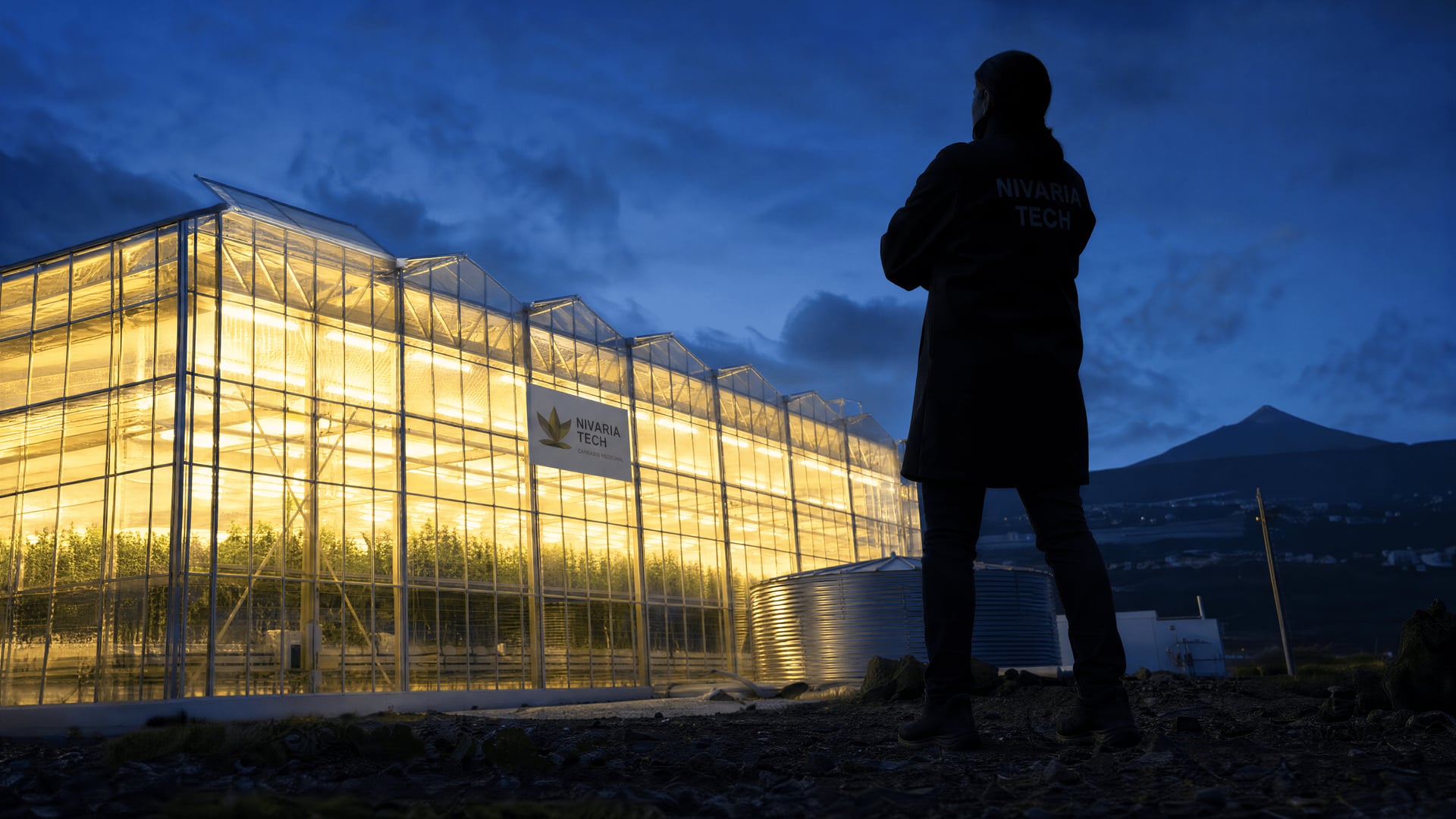 Nivaria Tech’s authorised medical cannabis cultivation complex on former agricultural land in Tenerife